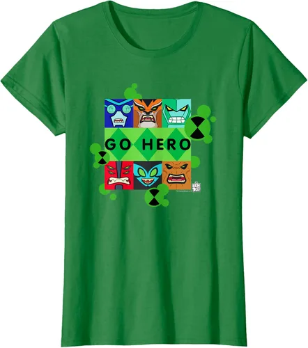 Vista 37 de Ben 10 Go Hero - Camiseta, Azul / Patchwork, S