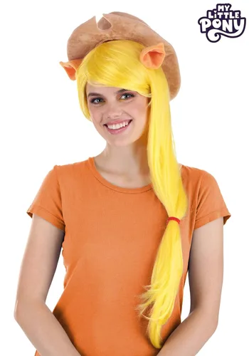 Vista 2 de Fun Costumes Peluca estándar para adultos My Little Pony Applejack