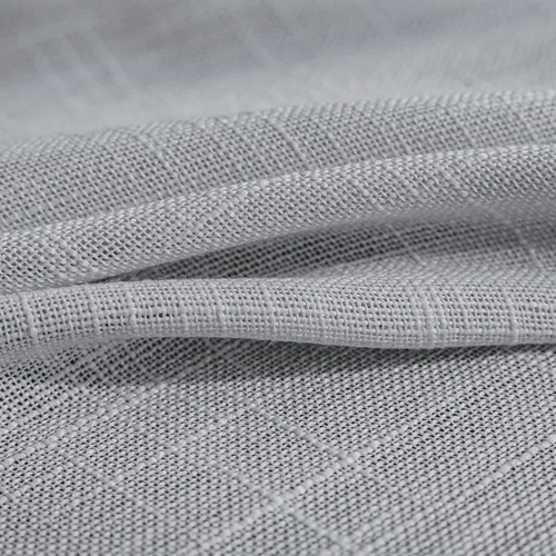 Vista 5 de FMFUNCTEX - Cortinas semitransparentes de lino gris para dormitorio y sala de estar, paneles de cortina gris de 213 cm de largo, cortinas de lino