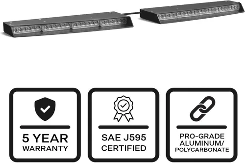 Vista 3 de Raptor-X Elite Striker-TIR - Barra de luz LED para visera interior (ámbar)