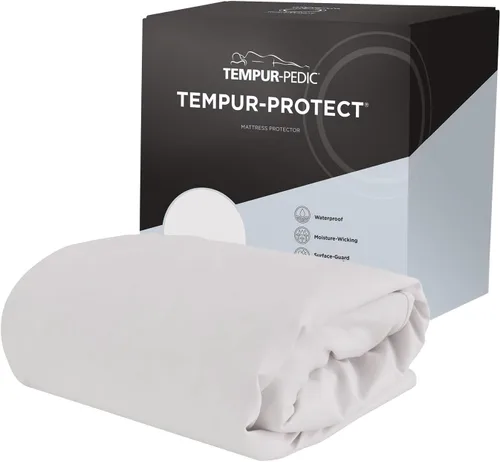 Vista 7 de Tempur-Pedic Protect - Protector de colchón impermeable, individual, color blanco