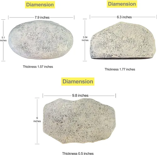 Vista 5 de Zatanmulo Piedra conmemorativa de resina, blanca, grabada con cualquier mensaje, piedra decorativa de jardín, 7.0 x 5.0 x 1.5 pulgadas, memorial