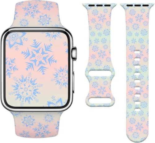 Vista 25 de Holiday Watchband Compatible with Apple Watch 38mm 40mm 41mm 42mm 44mm 45mm 49mm Women Men,Soft Silicone Cute Sport Strap for Apple Watch Ultra