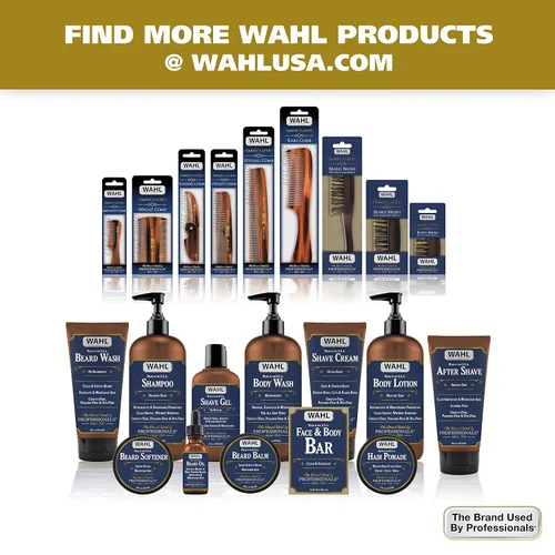 Vista 7 de Wahl Pomada para el cabello para peinar con semillas esenciales de manuka/espuma de pradera/clavo y aceite de moringa para control de brillo