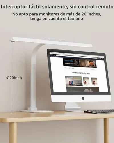 Vista 8 de Lámpara de escritorio LED grande para oficina en casa, lámpara