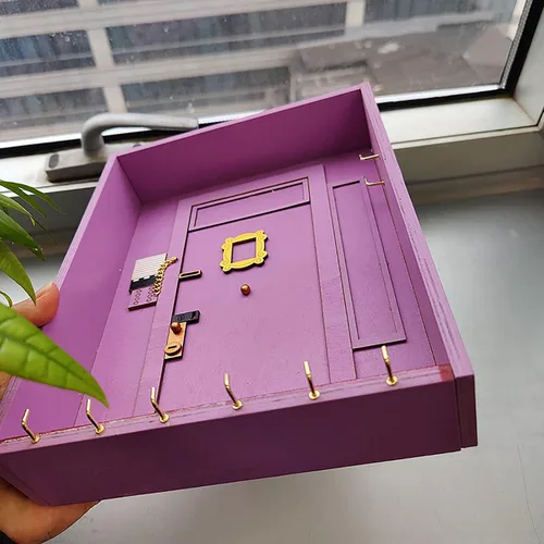 Vista 4 de TOIVO Soporte para llaves de pared de Friends, regalos de mercancía de programas de televisión de amigos, fácil instalación para entrada