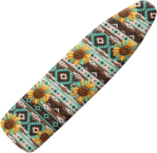 Vista 23 de Funda para tabla de planchar con estampado de rosas vintage con gancho y bucle, sujetadores ajustables, fundas protectoras para tabla de planchar