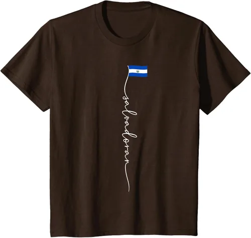Vista 45 de Camiseta con la bandera salvadoreña de El Salvador