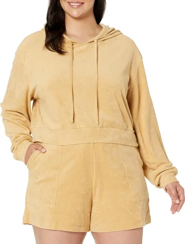 Vista 4 de The Drop Georgia Towel - Sudadera corta con capucha para mujer