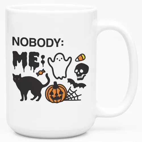 Vista 100 de LookHUMAN Tazas de Halloween Taza de café de Halloween - Tazas de café para decoración ideales para amantes y entusiastas de la decoración - Taza
