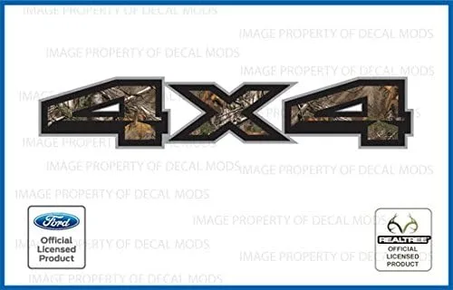 Vista 4 de Calcomanías adhesivas para camiones 4X4 para Ford F150 (2015-2020) Realtree - AP [Juego de 2]