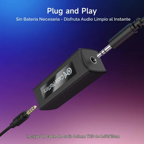 Vista 6 de Cable Matters Aislador de bucle de tierra, aislador de ruido de 0.1 in