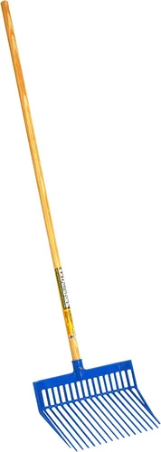 Vista 9 de Little Giant® DuraFork Horca de Heno Horca para Estiércol Horca Estable de Policarbonato con Púas Anguladas Azul Baya