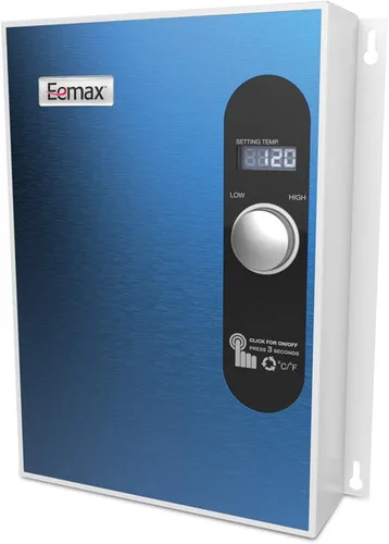 Vista 3 de Eemax EEM24018 Calentador de agua eléctrico sin tanque, azul