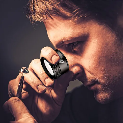 Vista 4 de Lupa monocular de lupa Jewelers, 5X, 10x, 15x, 20x, 1.181×1.417 in