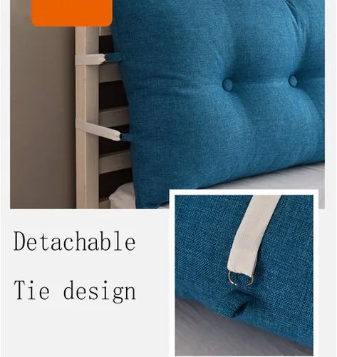 Vista 5 de Cojín triangular de cuña para sofá cama, cabecero, respaldo, soporte de posicionamiento, almohada cervical, almohada de lectura, almohadilla lumbar