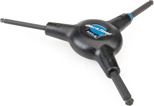 Vista 2 de Park Tool AWS-8 Llave hexagonal de extremo de bola de 3 vías