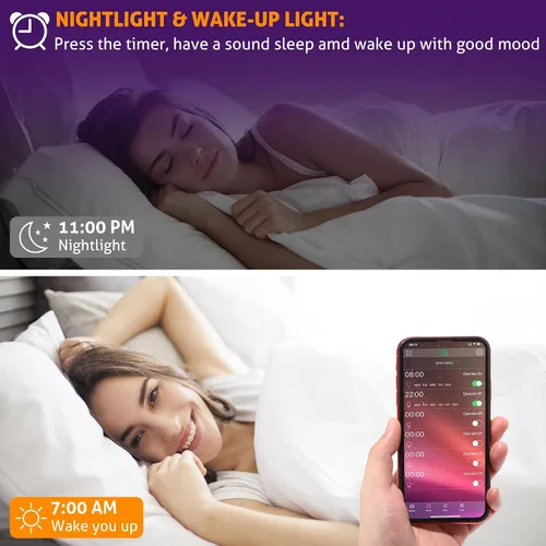 Vista 5 de WICHEMI Luces LED para escaparate, Bluetooth, control de aplicación, módulos LED para letreros de 100 pies, 200 unidades, 3 LED, 5050 SMD, RGB, tira