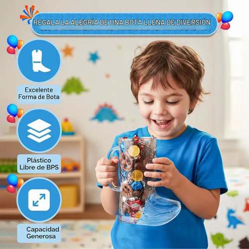 Vista 5 de 4E's Novelty 10 tazas de botas de vaquero (paquete de 10) de plástico duro reutilizable de 17 onzas, sin BPA, para suministros de fiesta temática