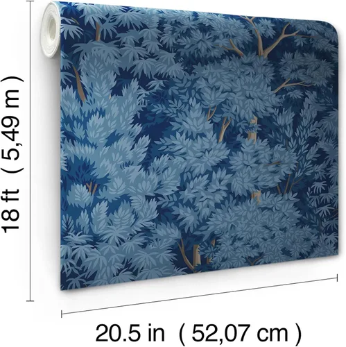Vista 2 de RoomMates Ardian Navy - Papel tapiz para despegar y pegar, RMK12750PLW
