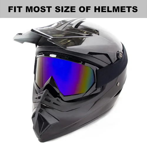 Vista 2 de Gafas de motocross para motocicleta, ATV, motocross, equitación, todoterreno, adultos, hombres, mujeres, jóvenes, niños