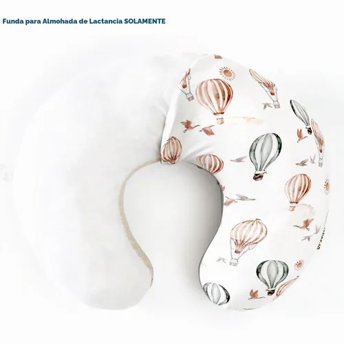 Vista 2 de GRSSDER Funda de Almohada de Lactancia Elástica Minky Removible Fundas de Lactancia para Almohadas de Lactancia Materna, Forro Ultra Suave y Cómodo