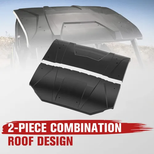 Vista 3 de Maverick Trail Sport Commander - 2 piezas combinadas de techo duro para Can-Am Maverick Sport/Trail 2018-2024, accesorios Can-Am Commander