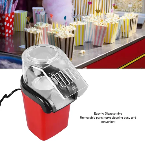 Vista 5 de Haofy Fabricante eléctrico de las palomitas de maíz 110V, pequeña máquina desmontable de las palomitas de maíz del aire caliente para el partido
