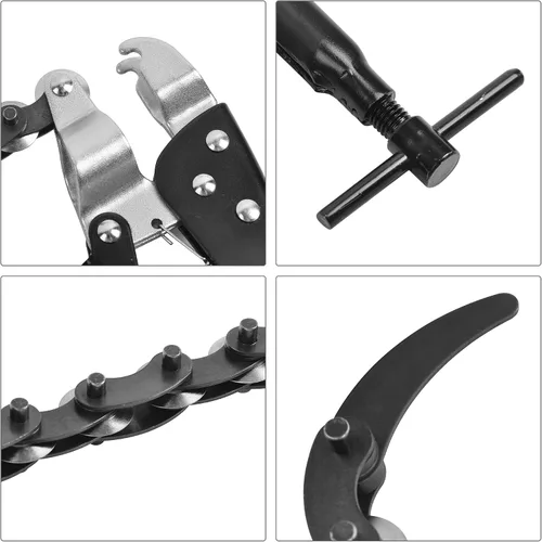 Vista 6 de Cortador de tubo de escape Multi Rueda Cadena Lock-Grip Alicates Tubo de tubo PCS Herramienta de llave