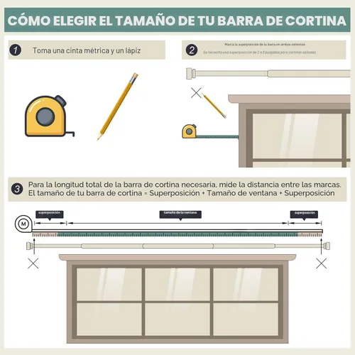 Vista 8 de Lootkell Barras de cortina de bronce antiguo para ventanas de 28 a 48 pulgadas, longitud ajustable, resistente, 1 pulgada de diámetro, con remates