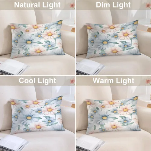 Vista 260 de Batmerry Autumn Pumpkin Templeton Throw Pillow Covers, Green Leaves Paths Forests Decorative Pillow Covers Digital Printing Blended for Couch Sofa