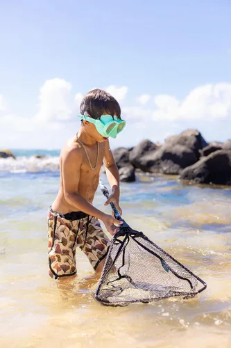Vista 6 de Gafas para niños con cubierta para la nariz, divertidas, seguras para niños y adultos jóvenes, cómoda máscara de esnórquel para nadar en piscinas