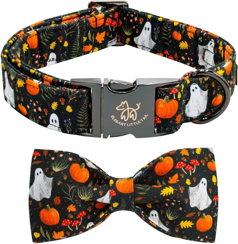 Vista 41 de Elegant little tail Independence - Collar patriótico para mascotas con pajarita para mascotas del 4 de julio de algodón suave para mascotas