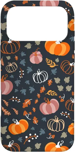 Vista 21 de Funda para iPhone 14 Pro Max Otoño Hojas Caídas Calabaza Cosecha de Especias Feliz Oto