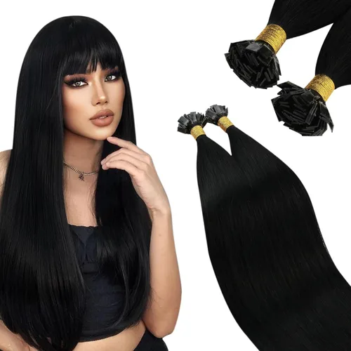 Vista 66 de Ugeat - Extensiones de cabello humano con microanillo, 14 pulgadas, extensiones de cabello Remy con microcuentas de 1 gm/hebra, 50 gms, extensiones