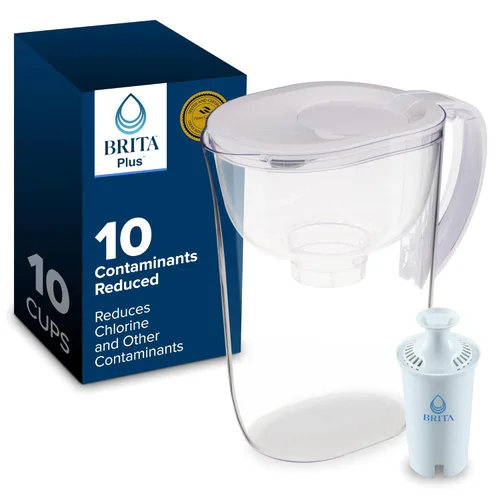Vista 20 de Jarra de filtro de agua Brita grande para agua del grifo y potable con indicador de cambio SmartLight, incluye 1 filtro estándar, libre de BPA, dura