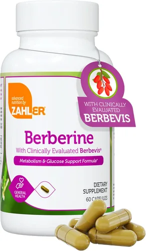 Vista 9 de Zahler Berberina - Apoya el metabolismo saludable para adultos ocupados - Suplemento de hierbas para apoyo a la salud cardíaca - Cápsulas fáciles