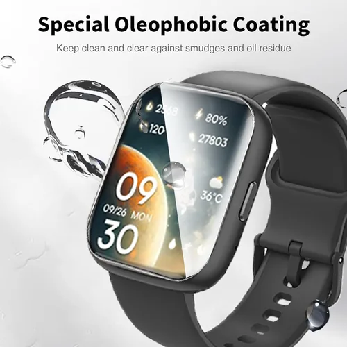 Vista 3 de Lamshaw Compatible for Armitron Matrix Smartwatch Screen Protector, [6 Pack] Full Coverage TPU Clear Film Compatible for Armitron Connect Matrix