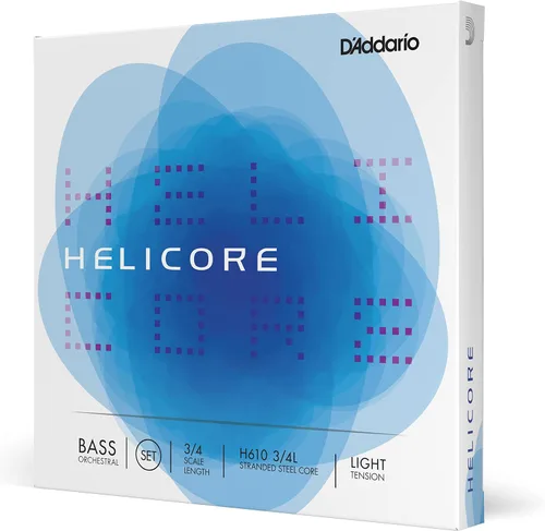 Vista 6 de D'Addario Helicore Orchestral Bass Single A String, escala 3/4, tensión media