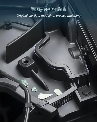 Vista 4 de Caja de barrera de agua ABS para Tesla Modelo Y 2021-2024, 1 par