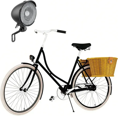 Vista 3 de Retro Vintage Bike Front Light New Version 350Lumen High-Brightness Headlights IPX6 Waterproof Classic Retro Night Riding Safety Bicycle Headlights