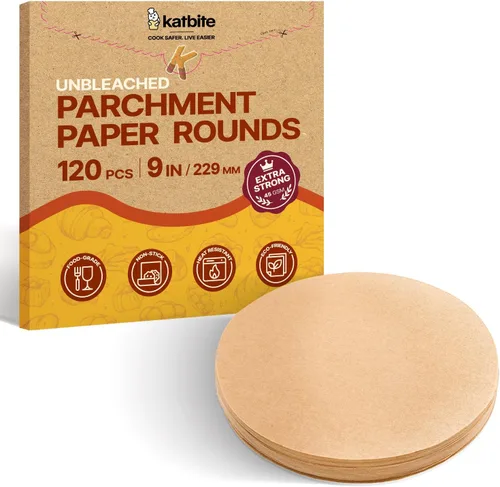 Vista 18 de Katbite 200 piezas de papel pergamino redondo de 4 pulgadas, sin blanquear y antiadherente, círculos de pergamino precortados para moldes