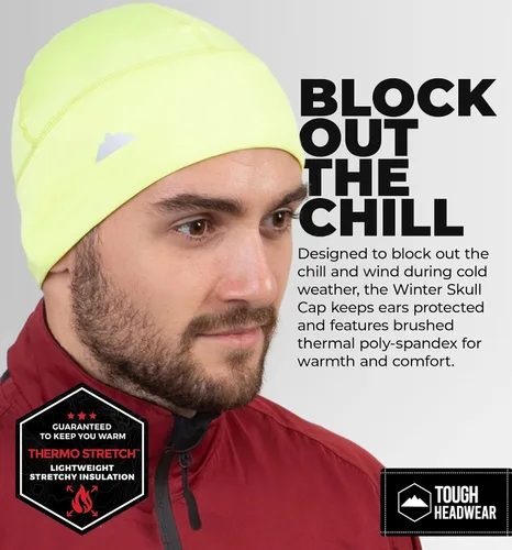 Vista 17 de Tough Headwear Skull Cap for Men-Motorcycle Head Cap,Sweat Caps for Men, Skull Cap Helmet Liner,Running Beanie Parent