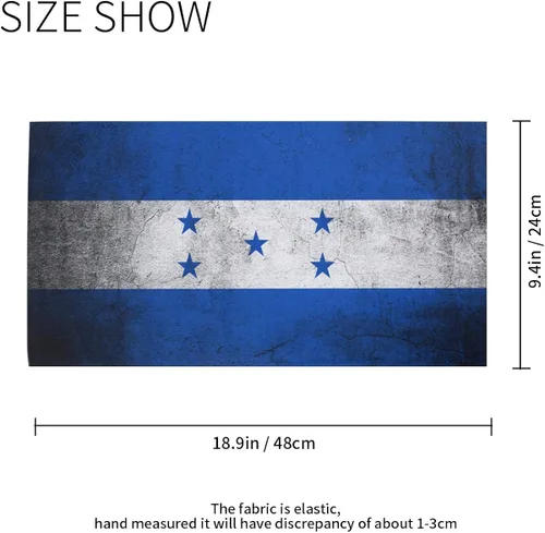 Vista 2 de Ningboo 2 bandanas mágicas con diseño de bandera de Grunge