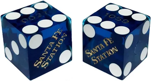 Vista 30 de Par de dados de casino en serie a juego - Auténticos dados de dados de Las Vegas 0.748 in, juegos de mesa y coleccionables - Aliante rojo pulido