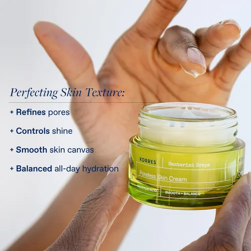 Vista 7 de KORRES Santorini Grape Poreless Skin Power Duo - Bebida para piel de crema y terciopelo, juego de 2 piezas