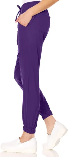 Vista 3 de Mini Marilyn Scrub Joggers de 4 vías con cintura elástica y cuatro bolsillos