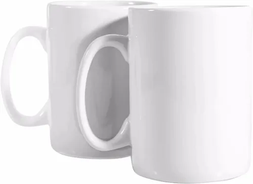 Vista 2 de BYCNZB Juego de 2 tazas de café de cerámica súper grandes de 30 onzas (blanco)