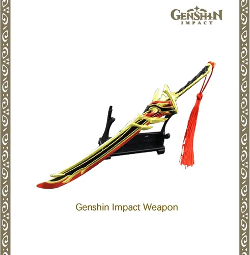 Vista 6 de LimuToy Genshin Impact Box Incluye caja ciega de figuras de impacto Genshin, bolsa de lona, bandera, figura de soporte, alfombrilla de mouse