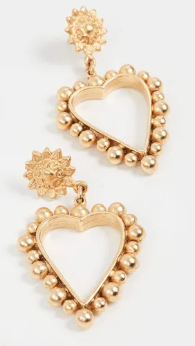 Vista 4 de Brinker Eliza Pendientes de corazón de oro para mujer